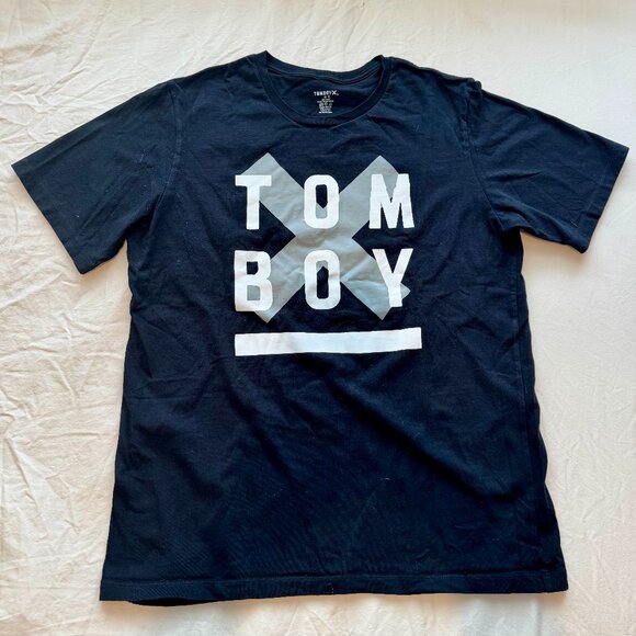 TOMBOYX Black T-Shirt - XL All Gender #HumanAgenda - Picture 1 of 6